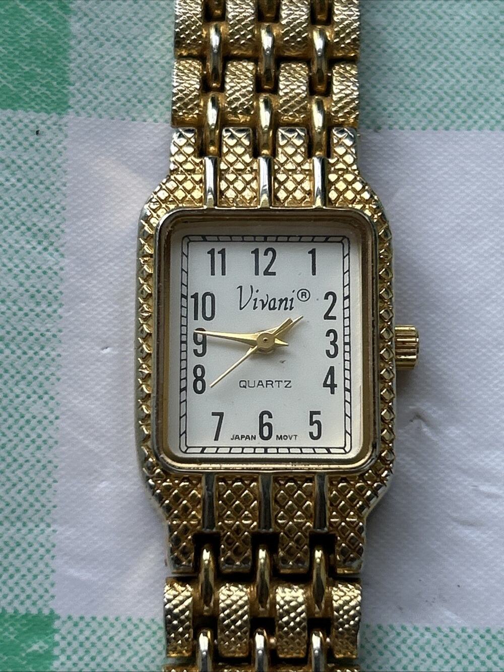 Vivani Gold Tone White Dial Women’s Quartz Watch